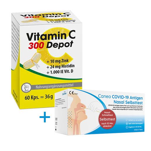 VITAMIN C 300 Depot+Zink+Histidin+D Kapseln 60 St  