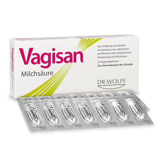 VAGISAN Milchsäure Vaginalzäpfchen 14 St