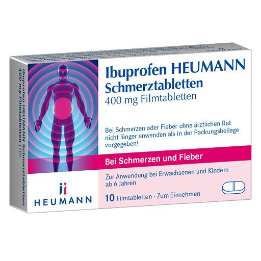 IBUPROFEN Heumann Schmerztabletten 400 mg* 10 St