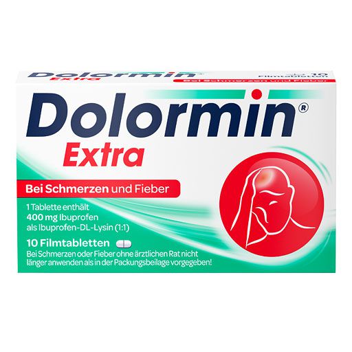 Dolormin® Extra bei Schmerzen und Fieber* 10 St