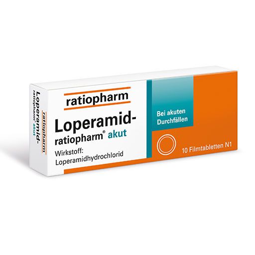 LOPERAMID-ratiopharm akut 2 mg Filmtabletten* 10 St