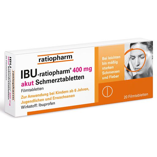 IBU-RATIOPHARM 400 mg akut Schmerztbl. Filmtabl.