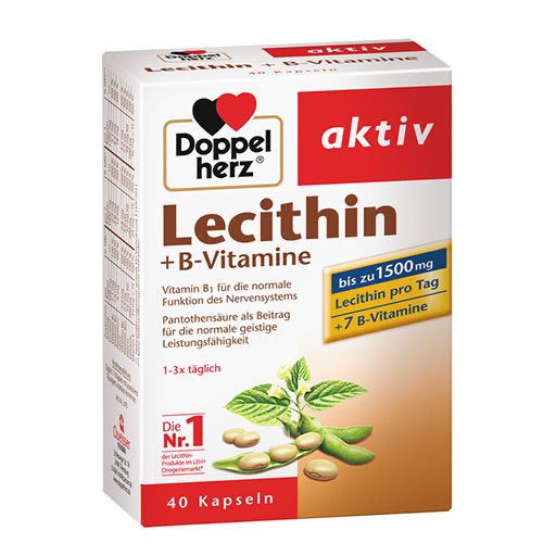 DOPPELHERZ Lecithin+B-Vitamine Kapseln 40 St  