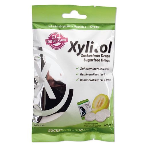 MIRADENT Xylitol Drops zuckerfrei Melon 60 g