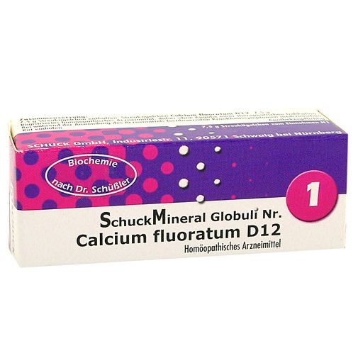 SCHUCKMINERAL Globuli 1 Calcium fluoratum D12* 7,5 g