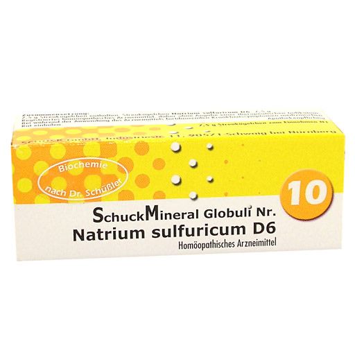 SCHUCKMINERAL Globuli 10 Natrium sulfuricum D6* 7,5 g