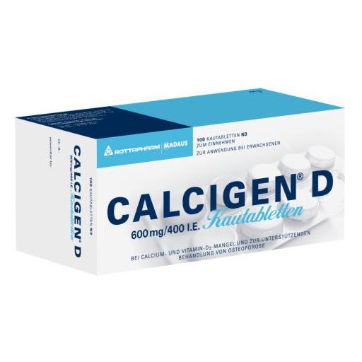 CALCIGEN D 600 mg/400 I. E. Kautabletten* 100 St