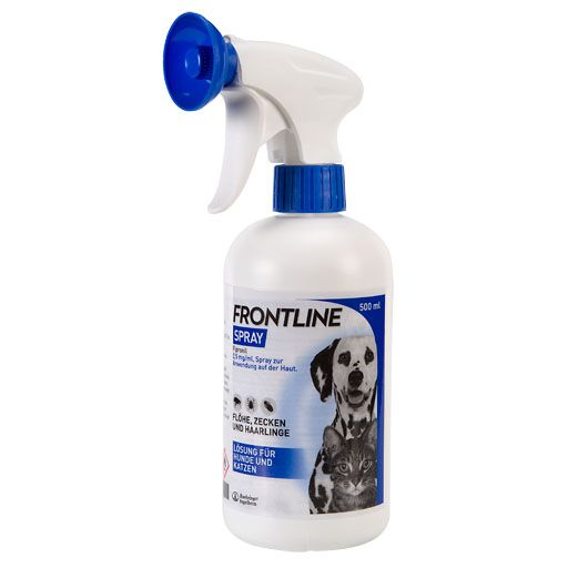 FRONTLINE Spray gegen Zecken und Flöhe für Hunde und Katzen<sup> 6</sup>  500 ml