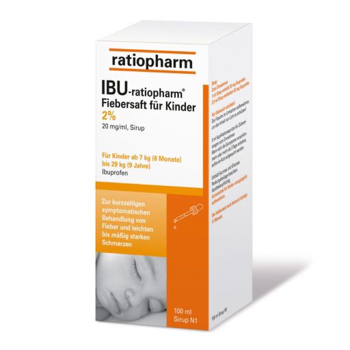 IBU-RATIOPHARM Fiebersaft für Kinder 20 mg/ml* 100 ml