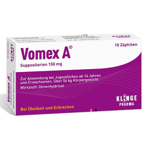 VOMEX A 150 mg Suppositorien* 10 St