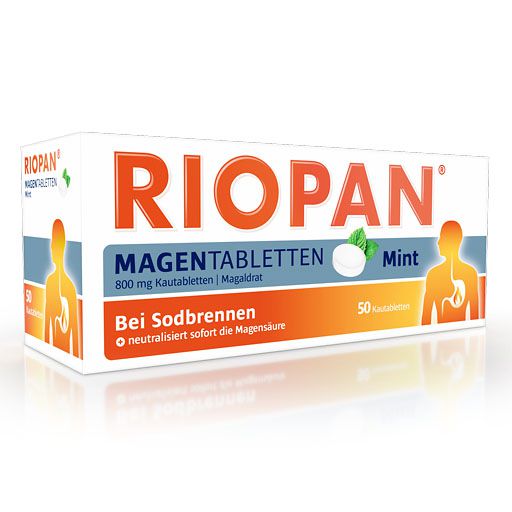 RIOPAN Magen Tabletten Mint 800 mg Kautabletten* 50 St