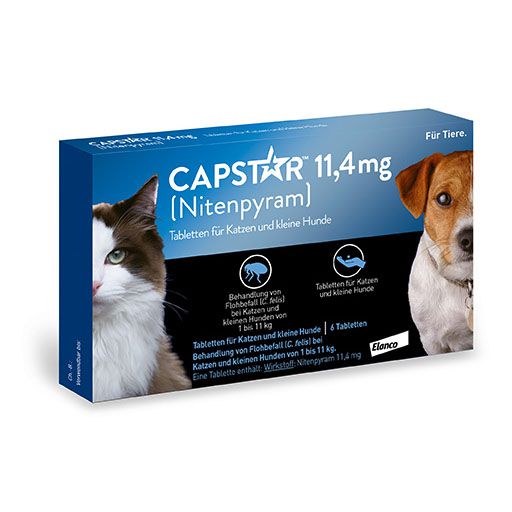 CAPSTAR 11,4 mg Tabletten f. Katzen/kleine Hunde<sup> 6</sup>  6 St