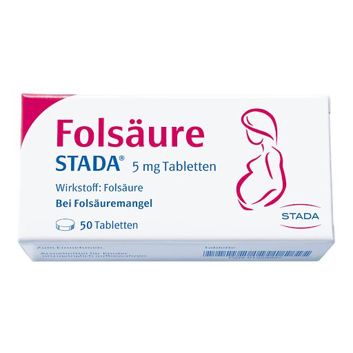 FOLSÄURE STADA 5 mg Tabletten* 50 St