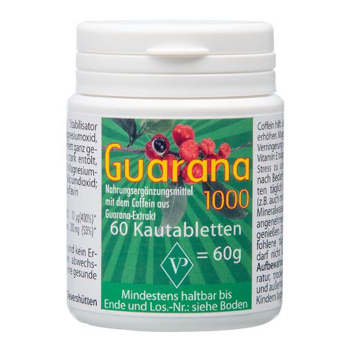 GUARANA 1000 mg Kautabletten 60 St
