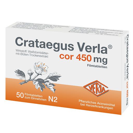CRATAEGUS VERLA Cor 450 mg Filmtabletten* 50 St