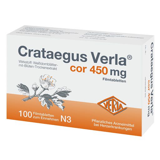 CRATAEGUS VERLA Cor 450 mg Filmtabletten* 100 St