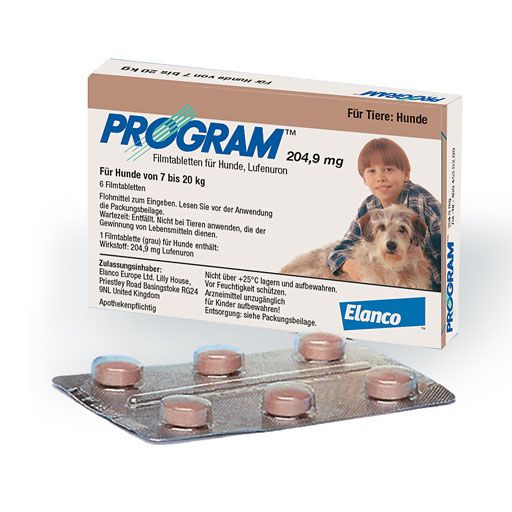 PROGRAM 204,9 mg 7-20 kg Tabl. f. Hunde<sup> 6</sup>  6 St