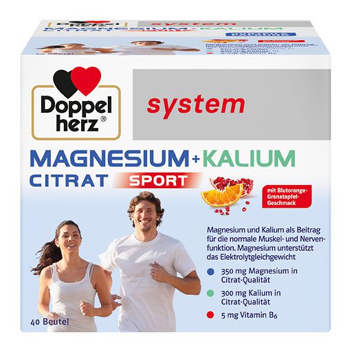 DOPPELHERZ Magnesium+Kalium Citrat system Granulat 40 St  