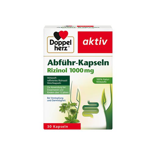 DOPPELHERZ Abführ-Kapseln Rizinol 1. 000 mg