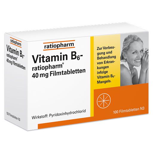 VITAMIN B6-RATIOPHARM 40 mg Filmtabletten* 100 St