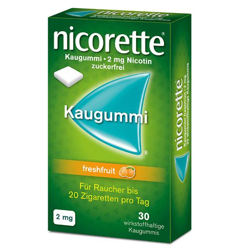 nicorette® Kaugummi freshfruit, 2 mg Nikotin* 30 St