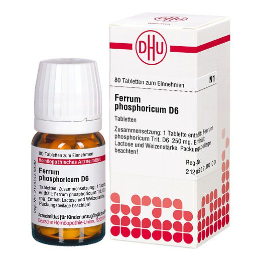 FERRUM PHOSPHORICUM D 6 Tabletten* 80 St