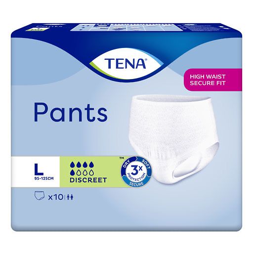 TENA PANTS Discreet L 95-125 cm bei Inkontinenz 10 St