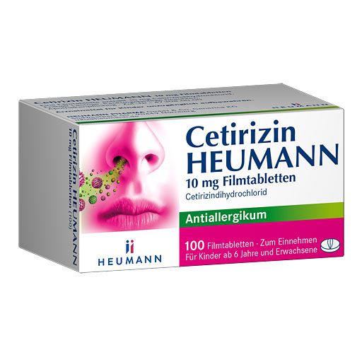 CETIRIZIN Heumann 10 mg Filmtabletten* 100 St