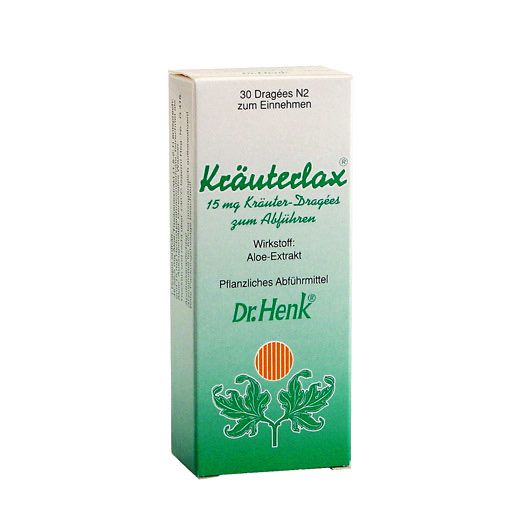KRÄUTERLAX Dr. Henk 15 mg Kräuterdrag. z. Abführen* 30 St