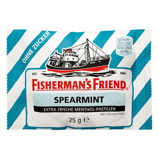 FISHERMANS FRIEND Spearmint ohne Zucker Pastillen 25 g