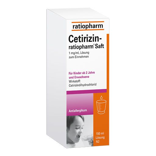 CETIRIZIN-ratiopharm Saft* 150 ml