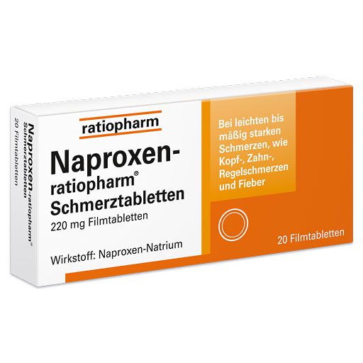 NAPROXEN-ratiopharm Schmerztabl. Filmtabletten* 20 St