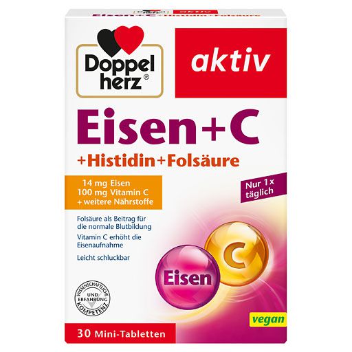 DOPPELHERZ Eisen+Vit. C+L-Histidin Tabletten