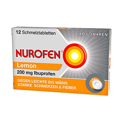 NUROFEN 200 mg Schmelztabletten Lemon* 12 St