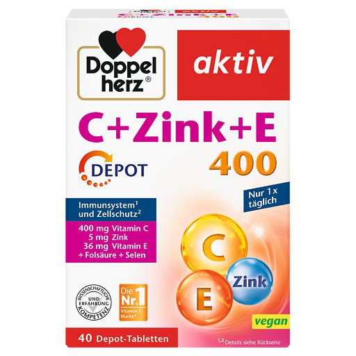 DOPPELHERZ C+Zink+E Depot Tabletten 40 St  