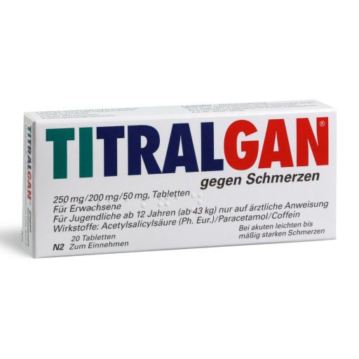 TITRALGAN Tabletten gegen Schmerzen* 20 St