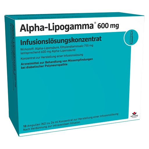 ALPHA-LIPOGAMMA 600 mg Infusionslsg.-Konzentrat* 10x24 ml