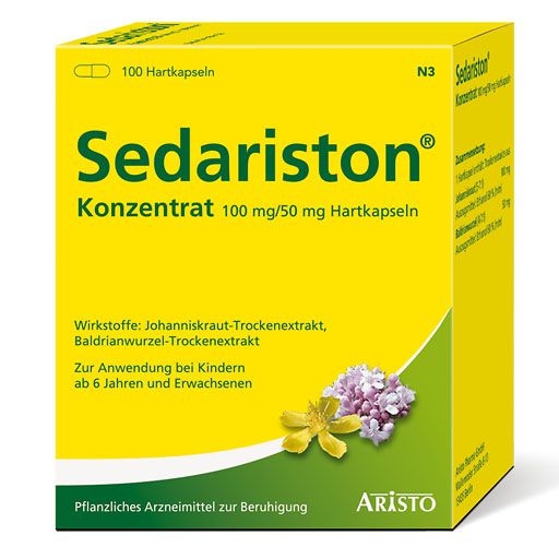 Sedariston Konzentrat Hartkapseln 100 St Beruhigungsmittel Pflanzliche Medikamente Natur Homoopathie Pzn 02787783 Besamex De