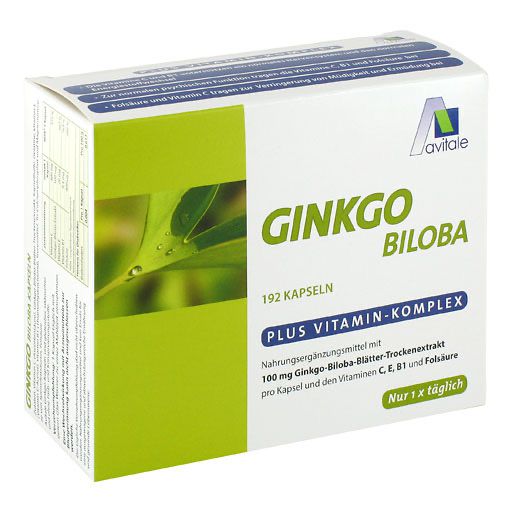 GINKGO 100 mg Kapseln+B1+C+E 192 St  