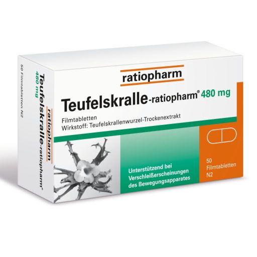 TEUFELSKRALLE-RATIOPHARM Filmtabletten* 50 St