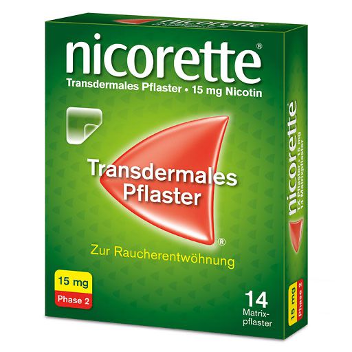 nicorette® 14 Nikotinpflaster, 15 mg Nikotin* 14 St