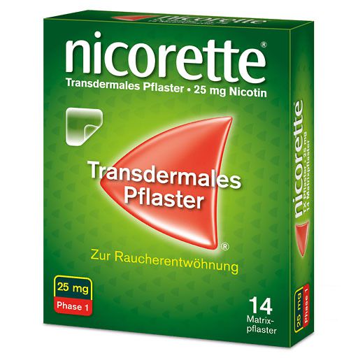 nicorette® 14 Nikotinpflaster, 25 mg Nikotin* 14 St