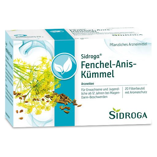 SIDROGA Fenchel Anis Kümmel Tee Filterbeutel* 20x2,0 g