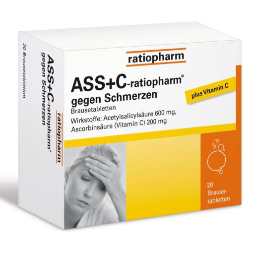 ASS + C-ratiopharm gegen Schmerzen Brausetabletten* 20 St