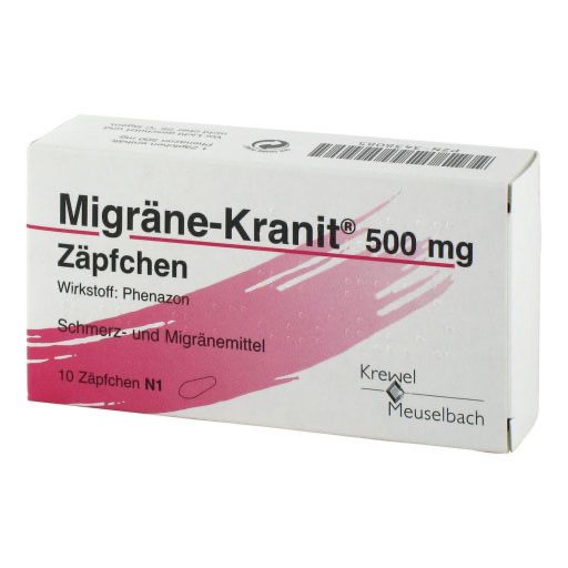 MIGRÄNE KRANIT 500 mg Zäpfchen* 10 St