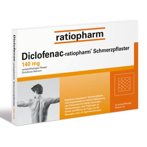 DICLOFENAC-ratiopharm Schmerzpflaster* 10 St