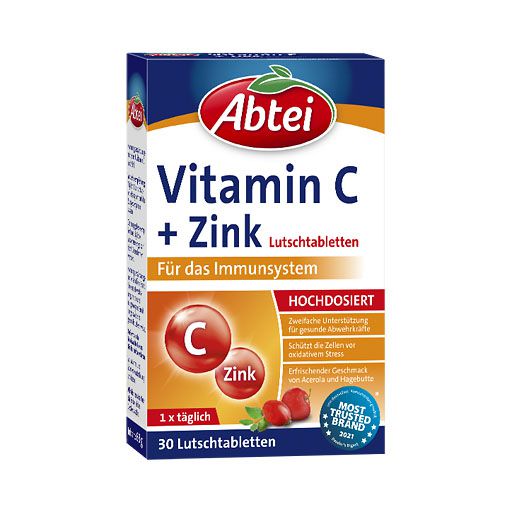 ABTEI Vitamin C plus Zink Lutschtabletten 30 St  