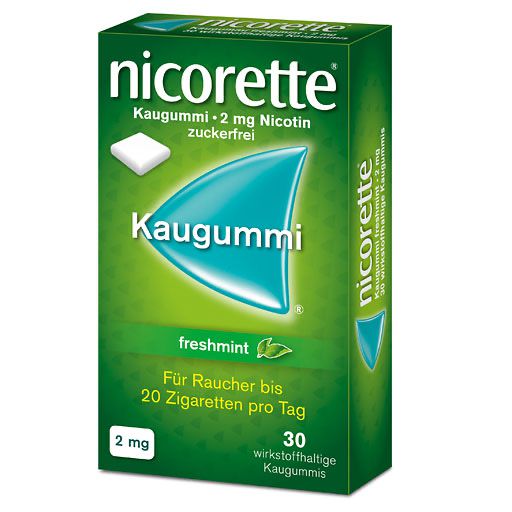 nicorette® Kaugummi freshmint, 2 mg Nikotin* 30 St