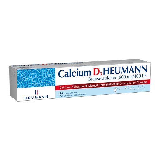 CALCIUM D3 Heumann Brausetabletten 600 mg/400 I. E.* 20 St