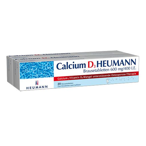 CALCIUM D3 Heumann Brausetabletten 600 mg/400 I. E.* 40 St